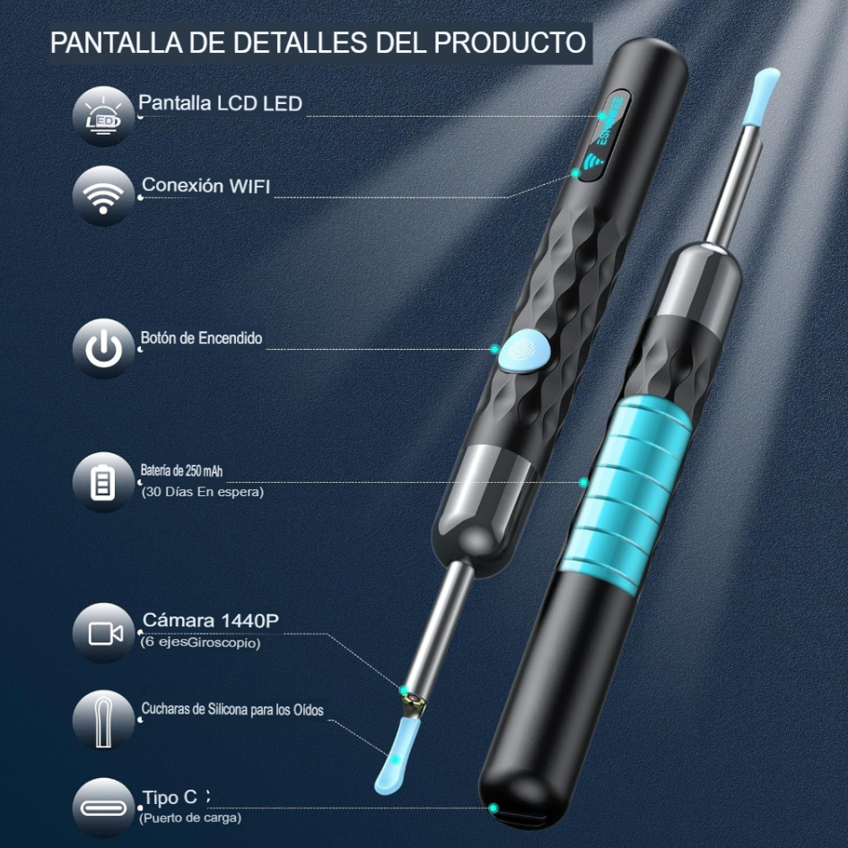 EarClean ProCam - Limpieza de oídos