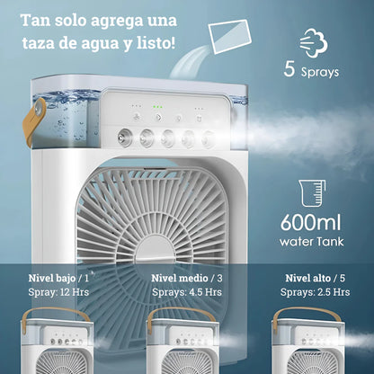 BreezeCool™ - Ventilador Portátil Con Humificador